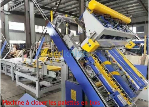 Ligne Production Semi-Automatique De Palettes En Bois  خط إنتاج منصة خشبية نصف أوتوماتيكية