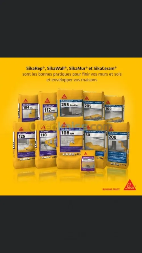 Point de vente SIKA BASf Terraco Mortero neoquim proseal granitex tolsen crown purepox-BATIMAWAD