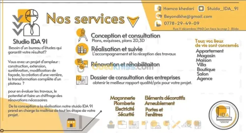 architecture et travaux intérieure 