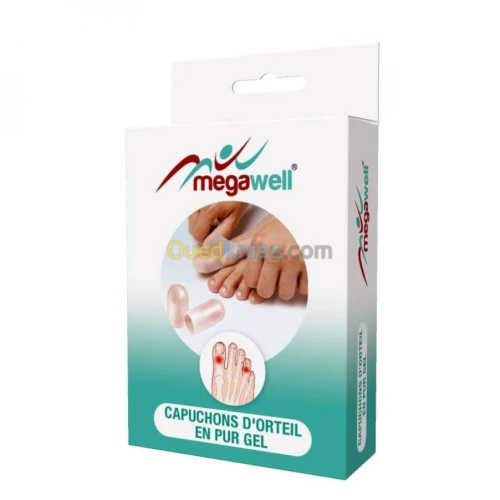 Capuchons d'orteil en pur gel 