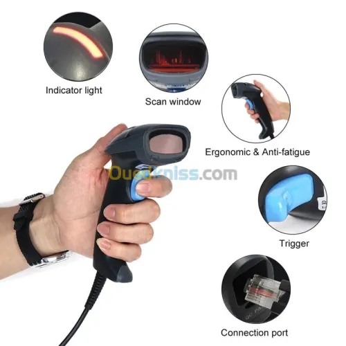 Lecteur code barre avec fil sp-1500u