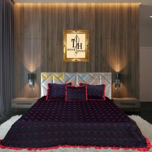 couvre lit salon et rideau on gros