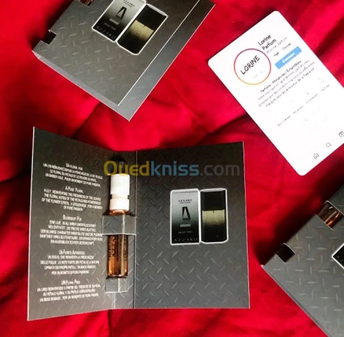 Échantillons parfums originaux 