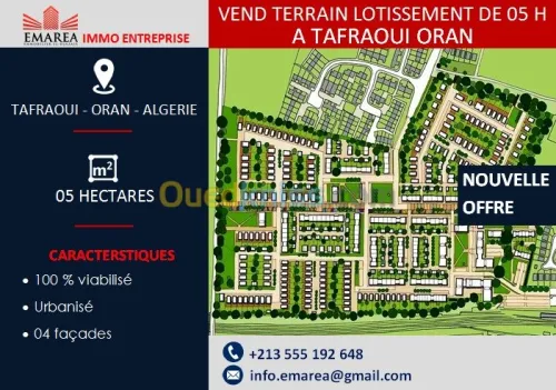 Vente Terrain Oran Tafraoui
