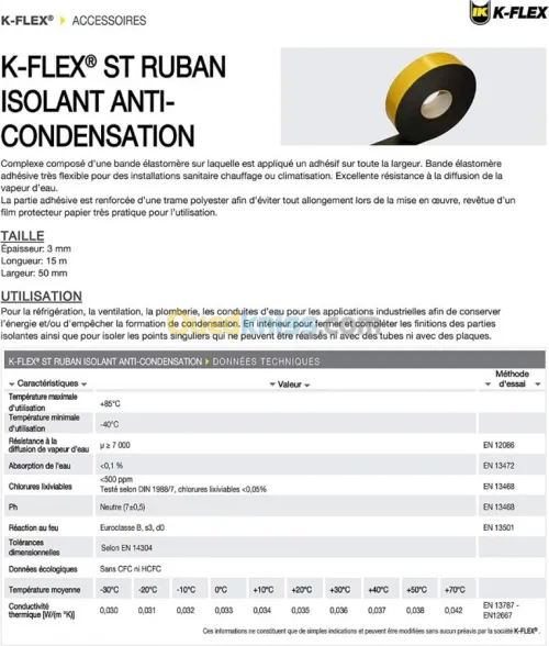 Ruban auto-adhésif K-FLEX 
