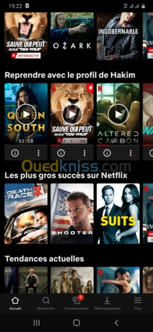 Des comptes de Netflix 
