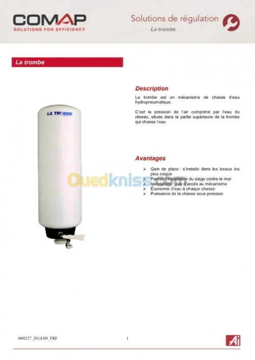 Chasse d'eau LA TROMBE