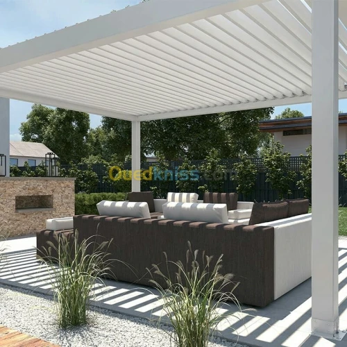 Pergola bioclimatique en Aluminium
