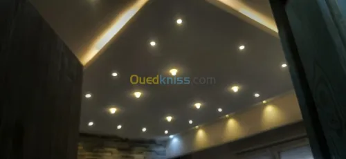 Placo platre pvc b13 + platre 