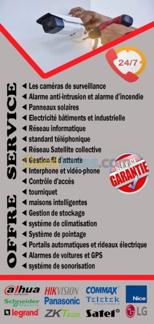 Vente et installation
