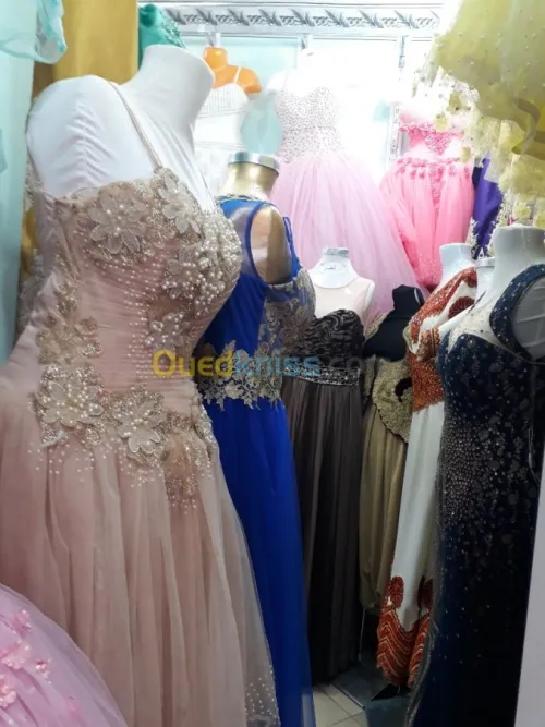 Robes soirrées et blanches