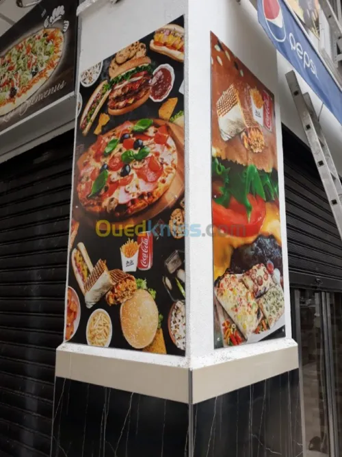 Tous les travaux publicitaires.