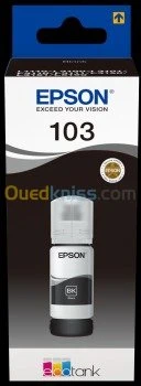 BOUTEILLES D'ENCRE EPSON 103 ECOTANK - BLACK - CYAN - MAGENTA - YELLOW - ORIGINALE