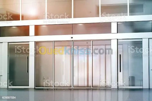 Porte automatique coulissante 