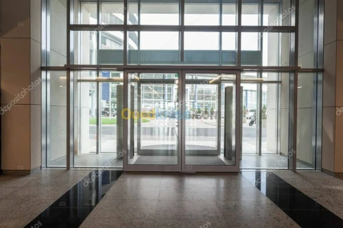 Porte automatique coulissante 
