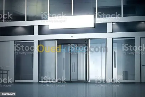 Porte automatique coulissante 
