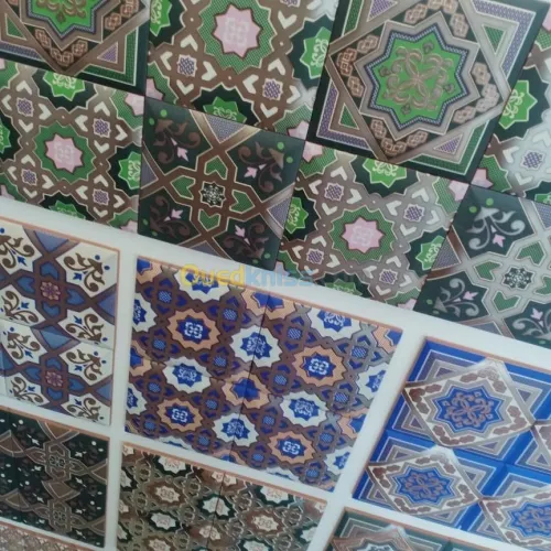 Faïences, dalle de sol et mosaïque 
