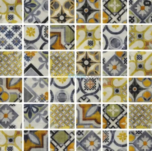 Faïences, dalle de sol et mosaïque 