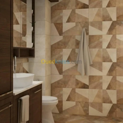 Faïences, dalle de sol et mosaïque 