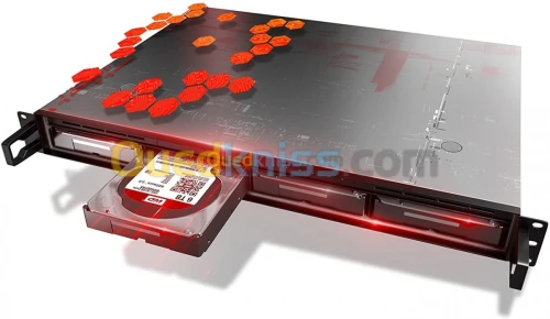 WD 8TB RED PLUS NAS - WD80EFAX - 3,5" - SATA 6 Go/s - 5400 TMP - 256 Mo - HDD 
