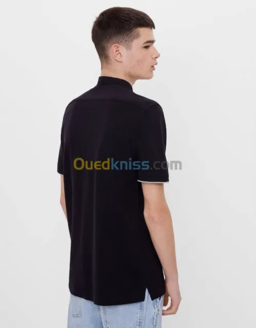 Chemise original col officier noir