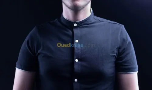 Chemise original col officier noir