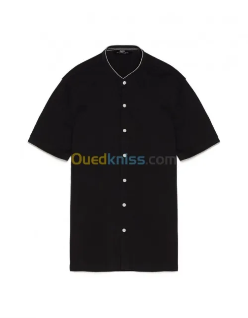 Chemise original col officier noir