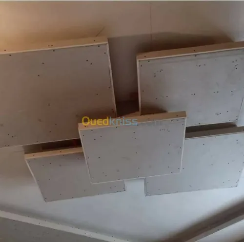 Placoplatre ba13 ,pvc et démontable 