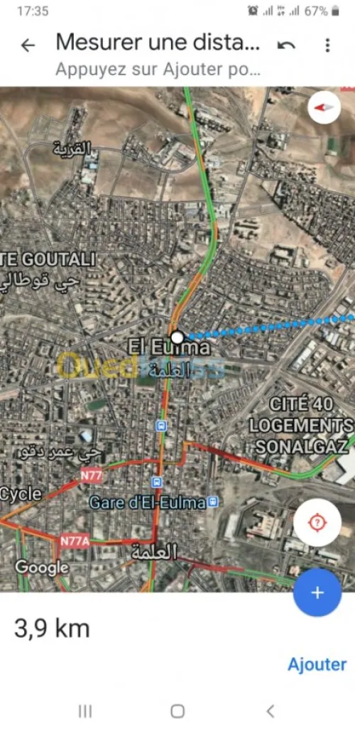 Vente Terrain Setif El eulma