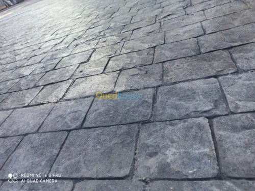 Béton imprimé