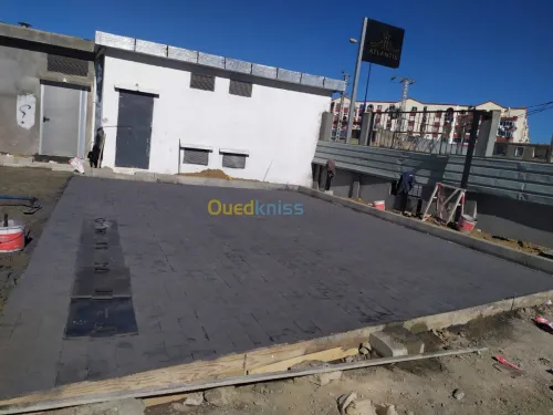 Béton imprimé