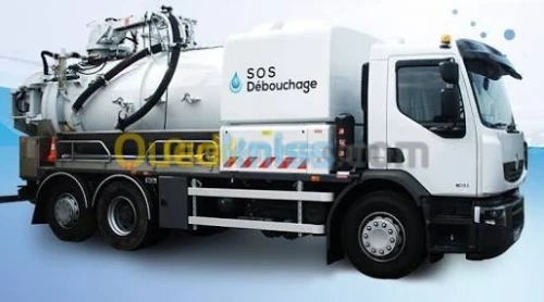 Camion vidange fosse septique Débouchage canalisation .
