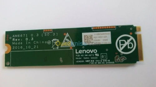 SSD  NVMe PCLe LENOVO 256G + Windows10