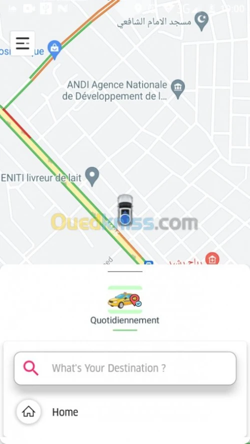 App Réservation Taxi comme UBER,yassir