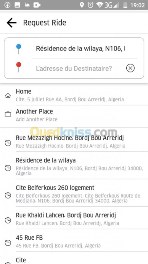 App Réservation Taxi comme UBER,yassir
