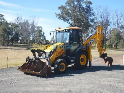 JCB 3 cx et poclain camion doble pone