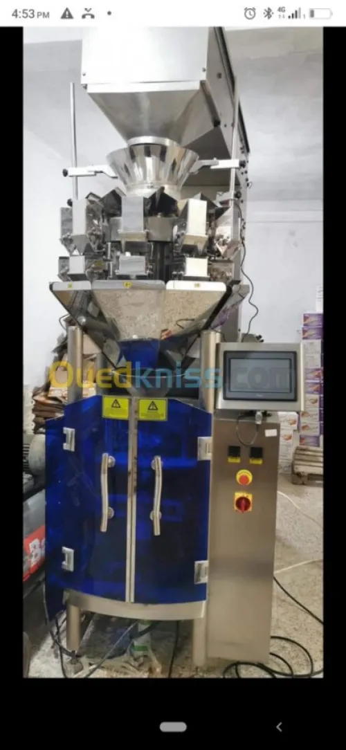 Mise en marche machine industriel