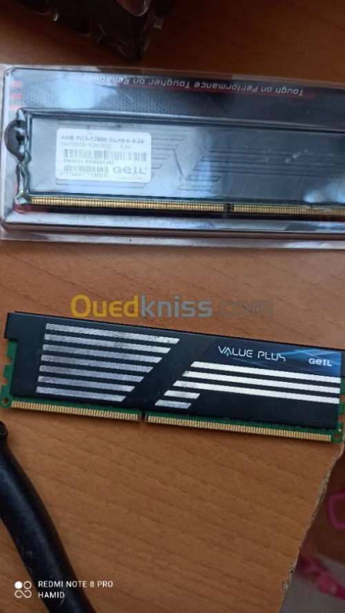 2x ram GEIL 4GB PC3-12800 1600C9D 