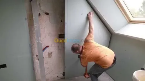 placoplatre mur perlfix+les rails 