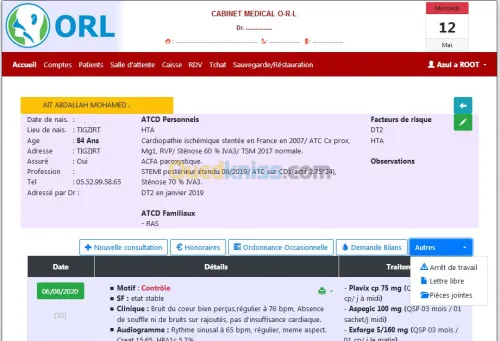 Logiciel cabinet médical TRAUMATOLOGIE