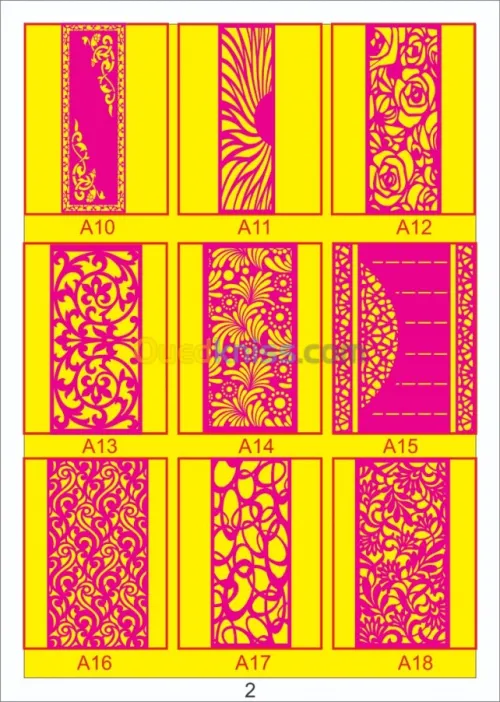 Catalogue motif pour machine cnc 