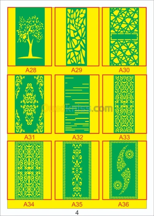 Catalogue motif pour machine cnc 