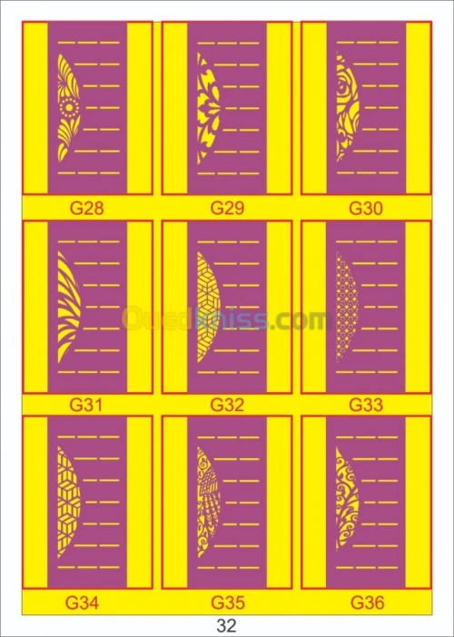 Catalogue motif pour machine cnc 