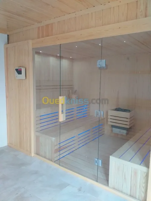 sauna sur mesure fourniture poussée 