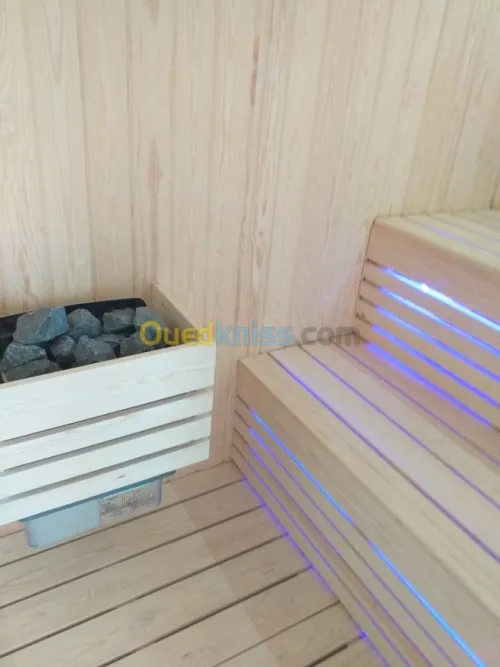 sauna sur mesure fourniture poussée 