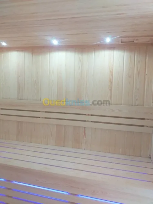 sauna sur mesure fourniture poussée 