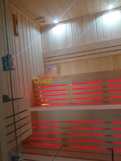 sauna sur mesure fourniture poussée 