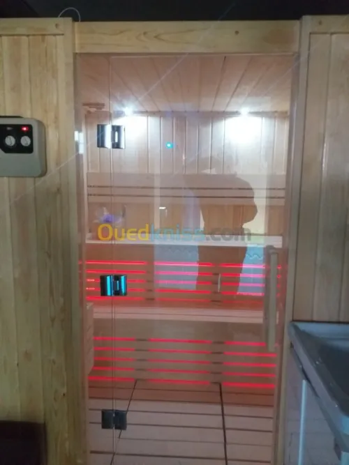sauna sur mesure fourniture poussée 