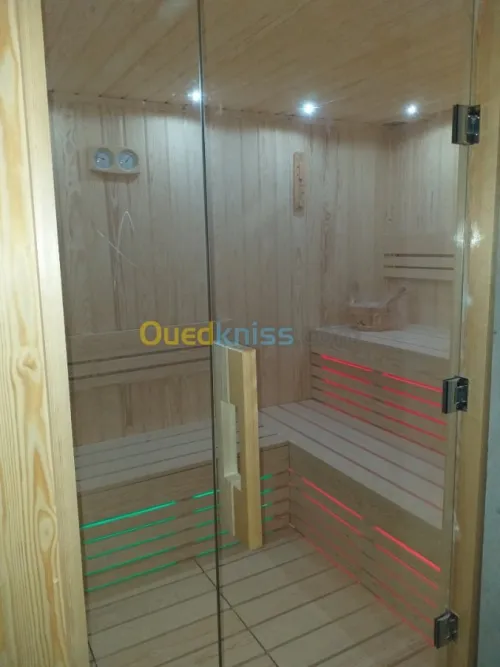sauna sur mesure fourniture poussée 