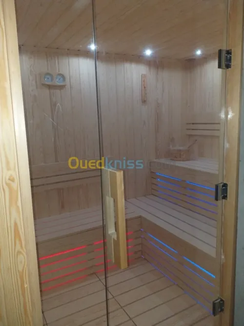 sauna sur mesure fourniture poussée 